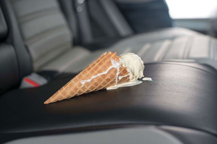 A Spill on a Katzkin Leather Interior