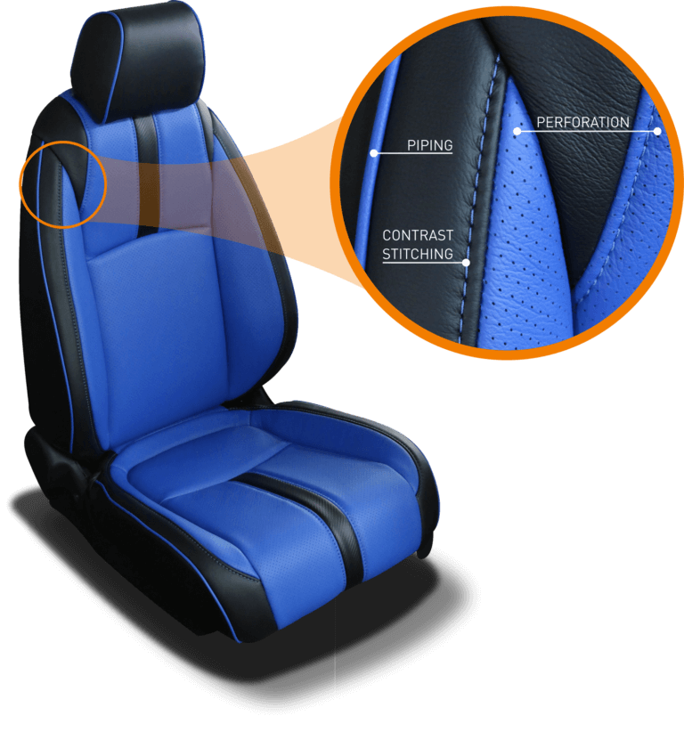 Katzkin Seat Stitching, Piping, and Perforation
