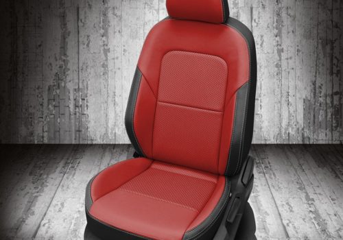 Red and Black VW Jetta Leather Seats