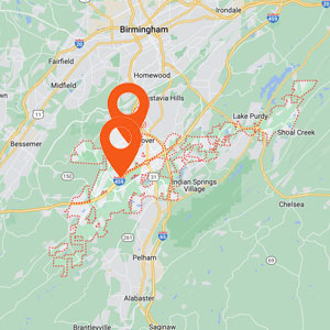 Katzkin Auto Upholstery Hoover AL Map